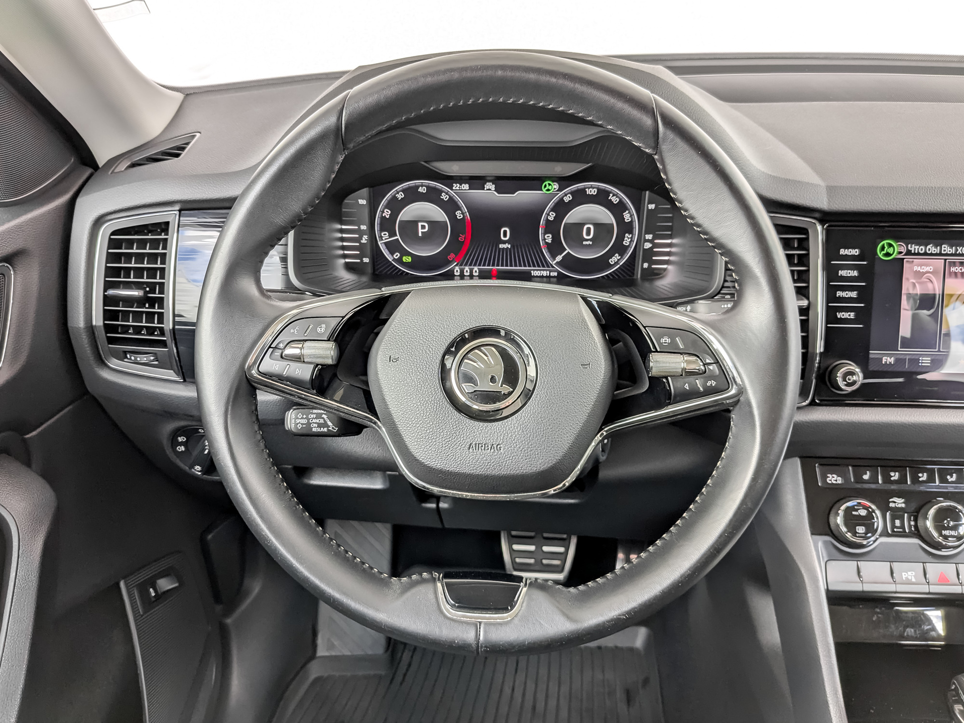 SKODA Kodiaq 2.00 (180 л.с), автомат, 2021, пробег 100 760 км