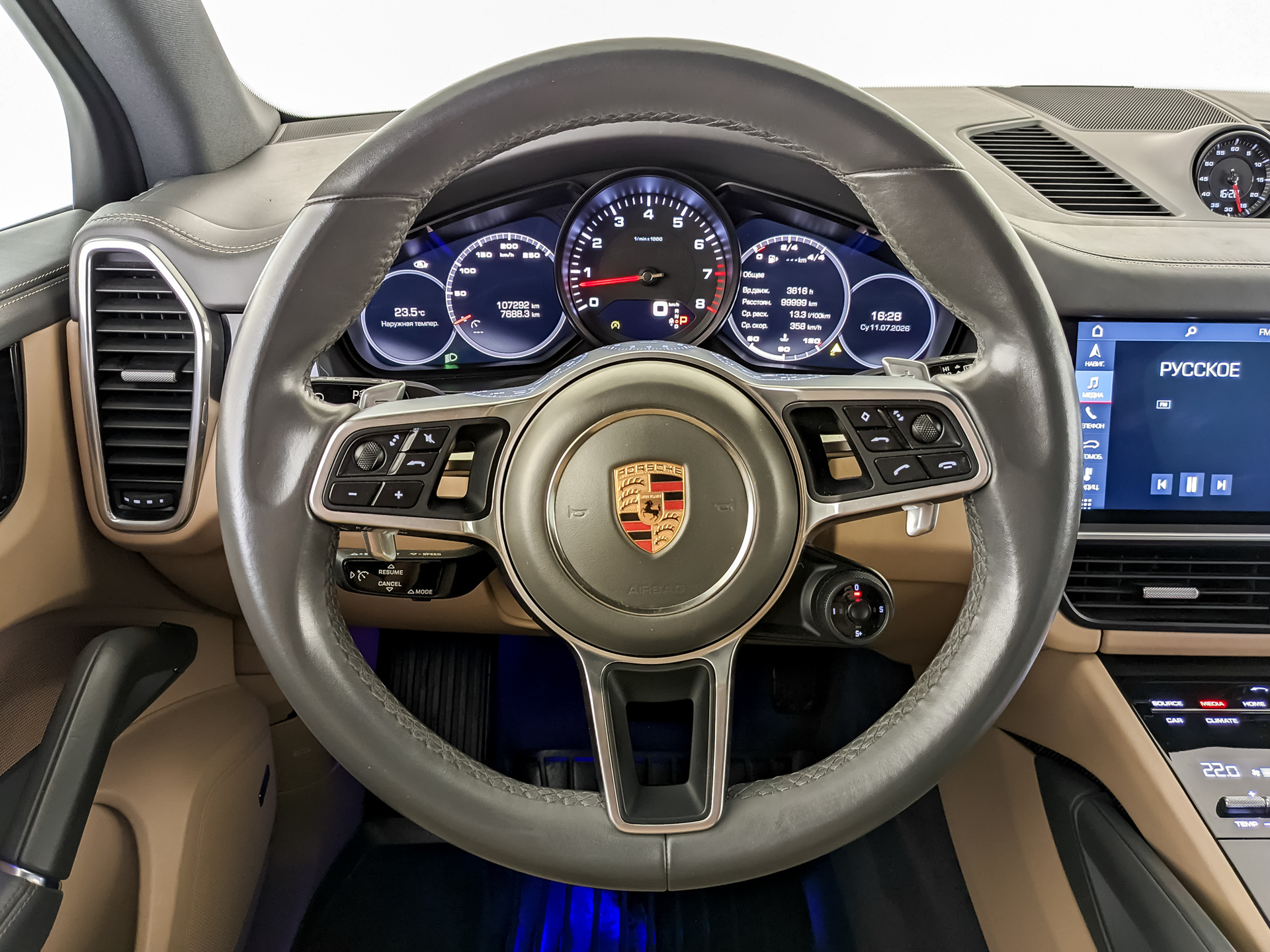 PORSCHE Cayenne 3.00 (340 л.с), автомат, 2020, пробег 107 289 км