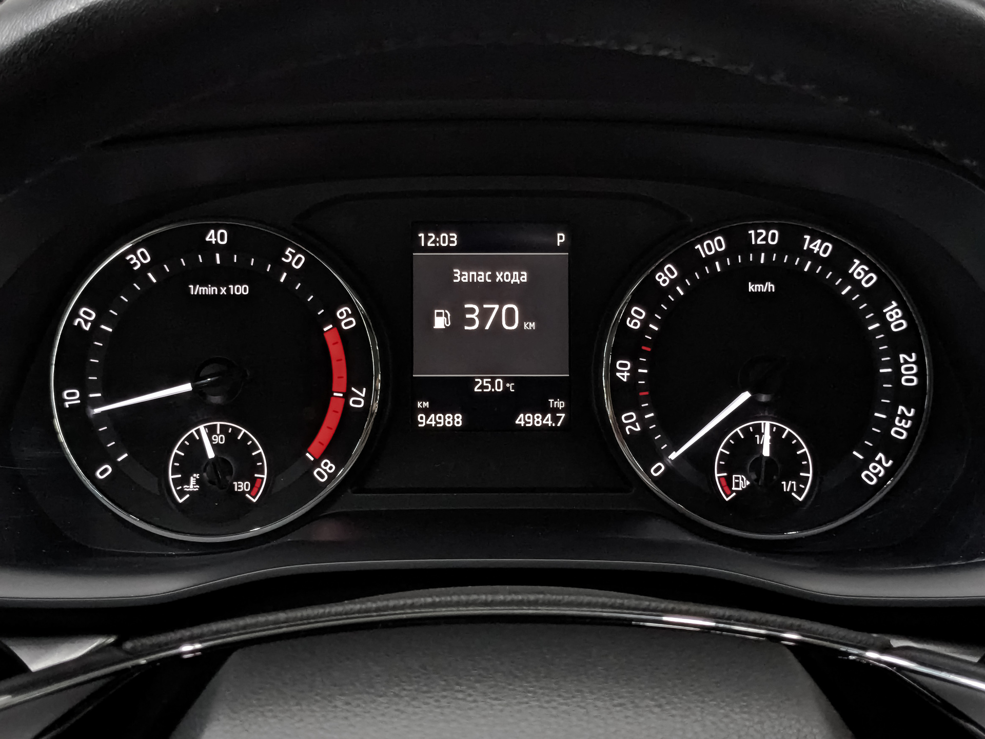 SKODA Octavia 1.60 (110 л.с), автомат, 2021, пробег 94 965 км