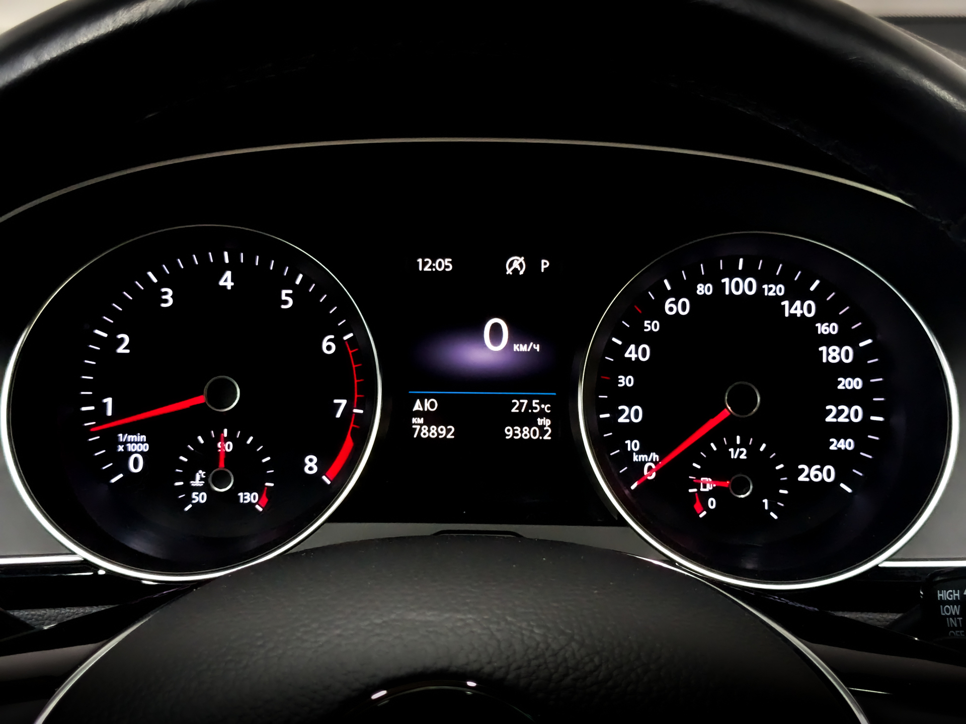 VOLKSWAGEN Passat 1.50 (150 л.с), автомат, 2019, пробег 78 797 км
