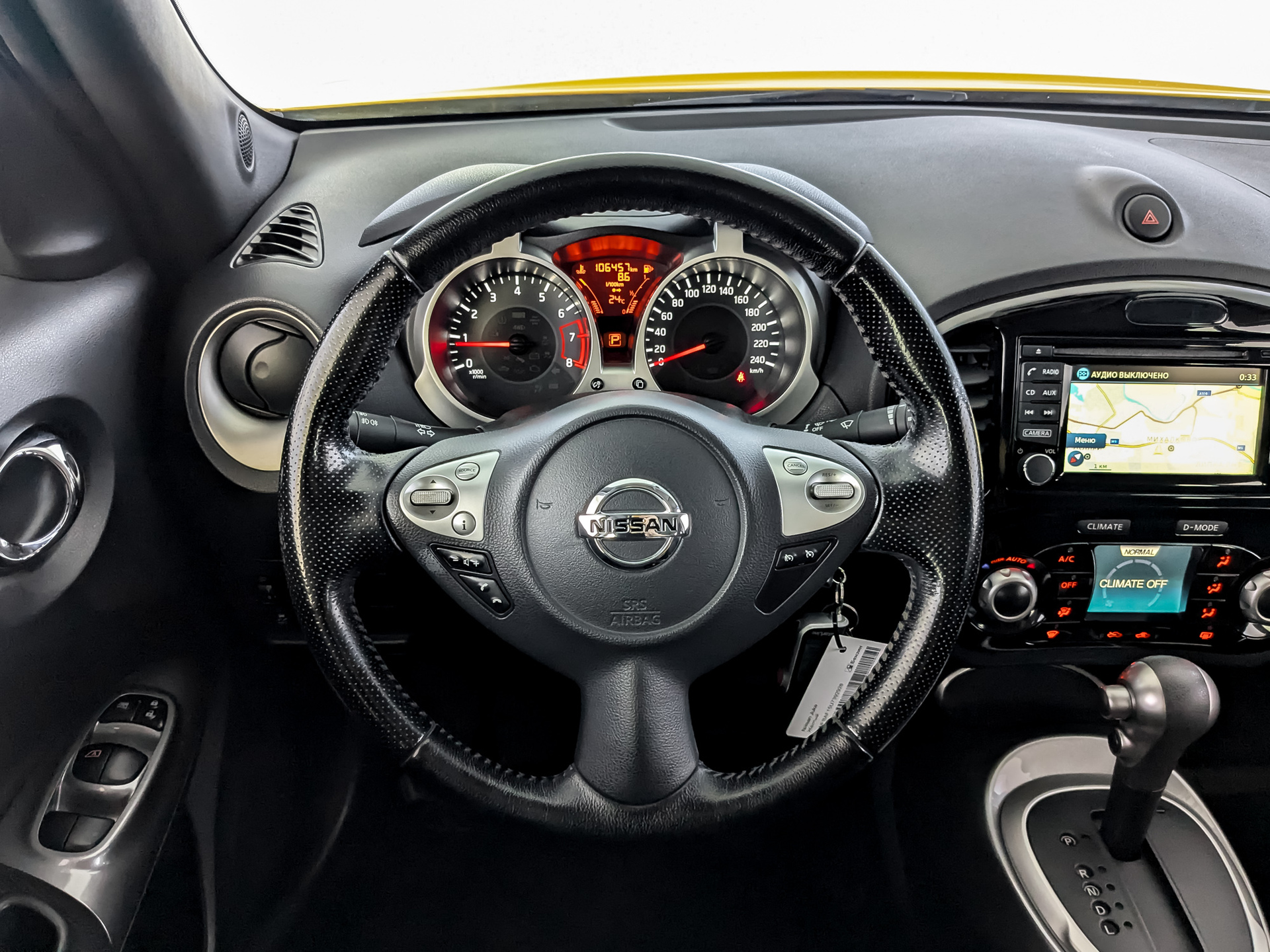 NISSAN Juke 1.60 (117 л.с), автомат, 2017, пробег 106 456 км