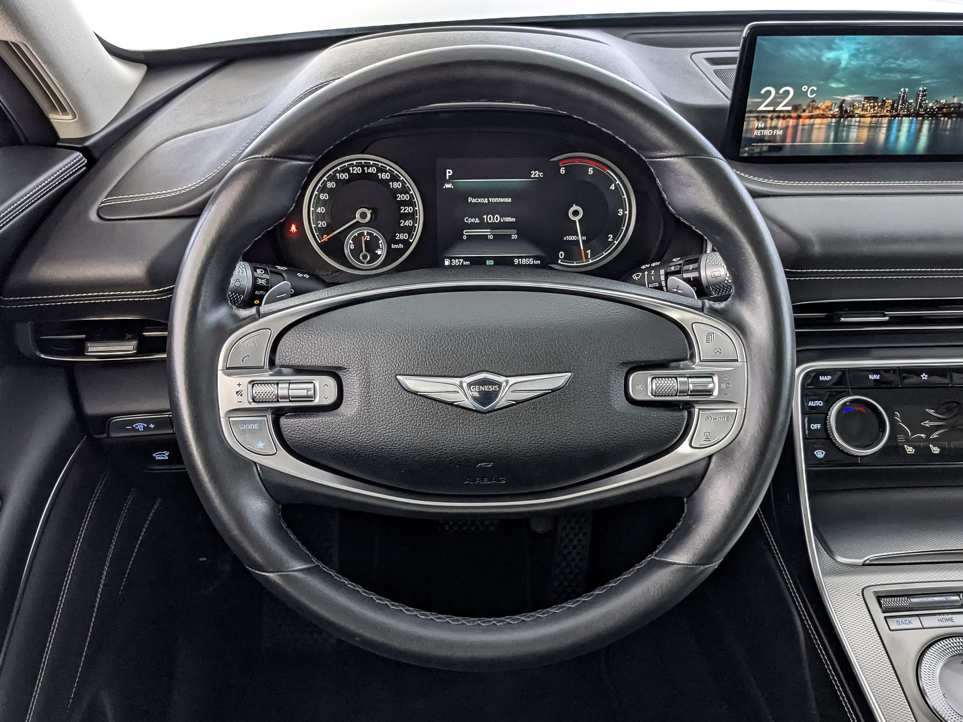 GENESIS GV80 3.00 (249 л.с), автомат, 2021, пробег 91 500 км