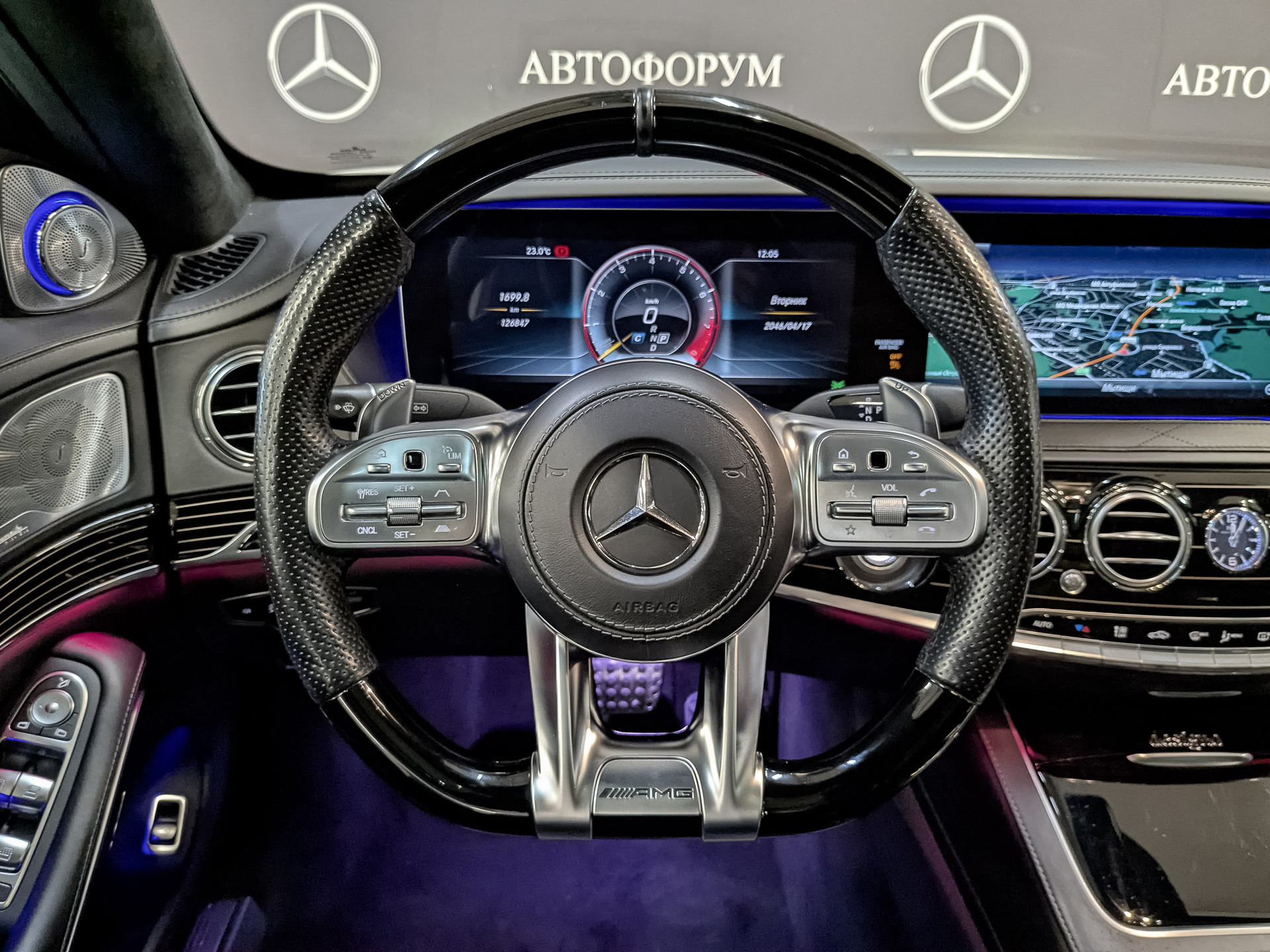 MERCEDES-BENZ S-Класс 4.00 (612 л.с), автомат, 2019, пробег 126 844 км