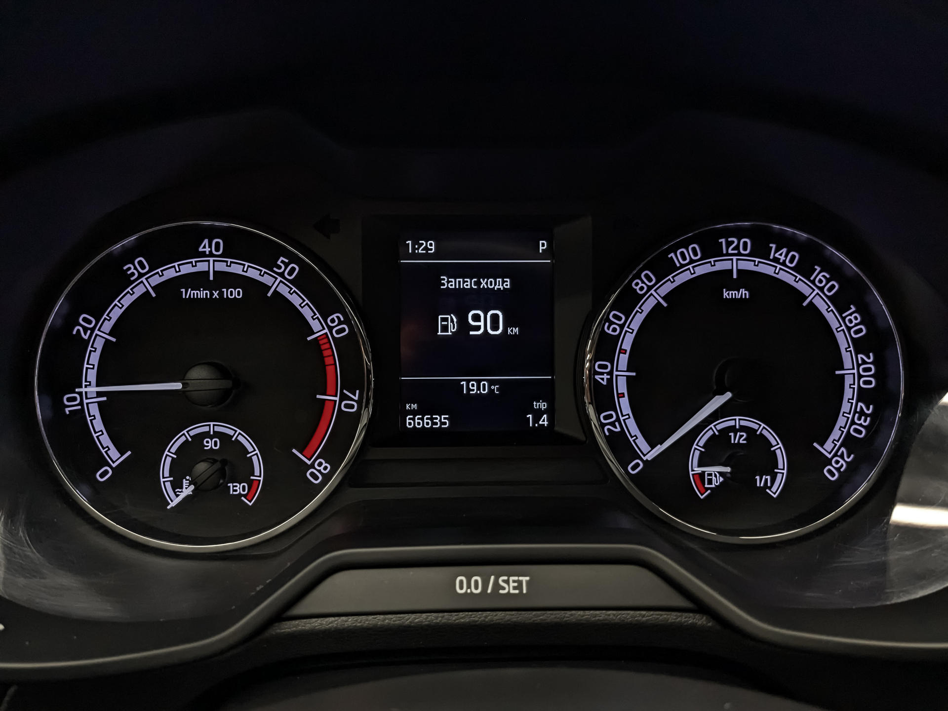 SKODA Octavia 1.60 (110 л.с), автомат, 2019, пробег 66 632 км
