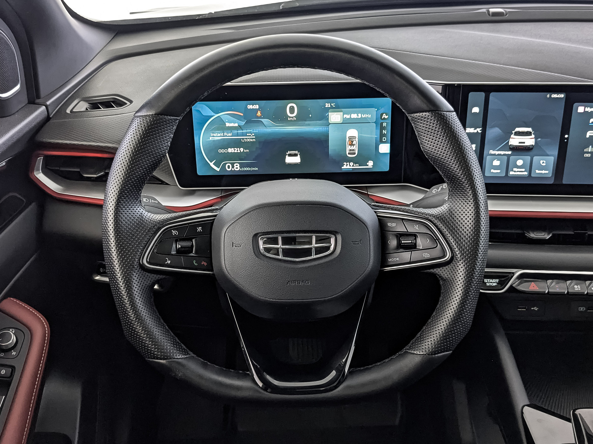 GEELY Coolray 1.50 (147 л.с), автомат, 2023, пробег 85 213 км