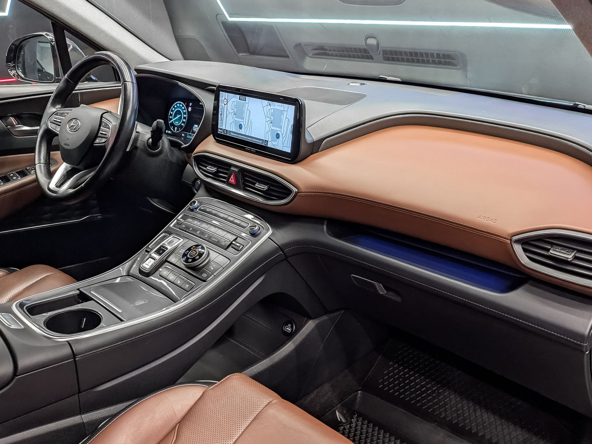 HYUNDAI Santa Fe 2.20 (199 л.с), автомат, 2021, пробег 63 246 км