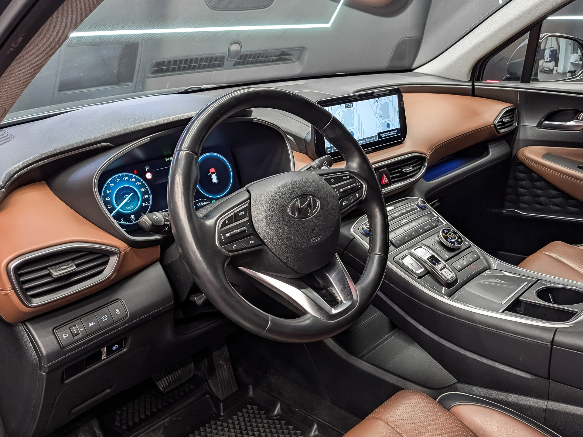 HYUNDAI Santa Fe 2.20 (199 л.с), автомат, 2021, пробег 63 246 км
