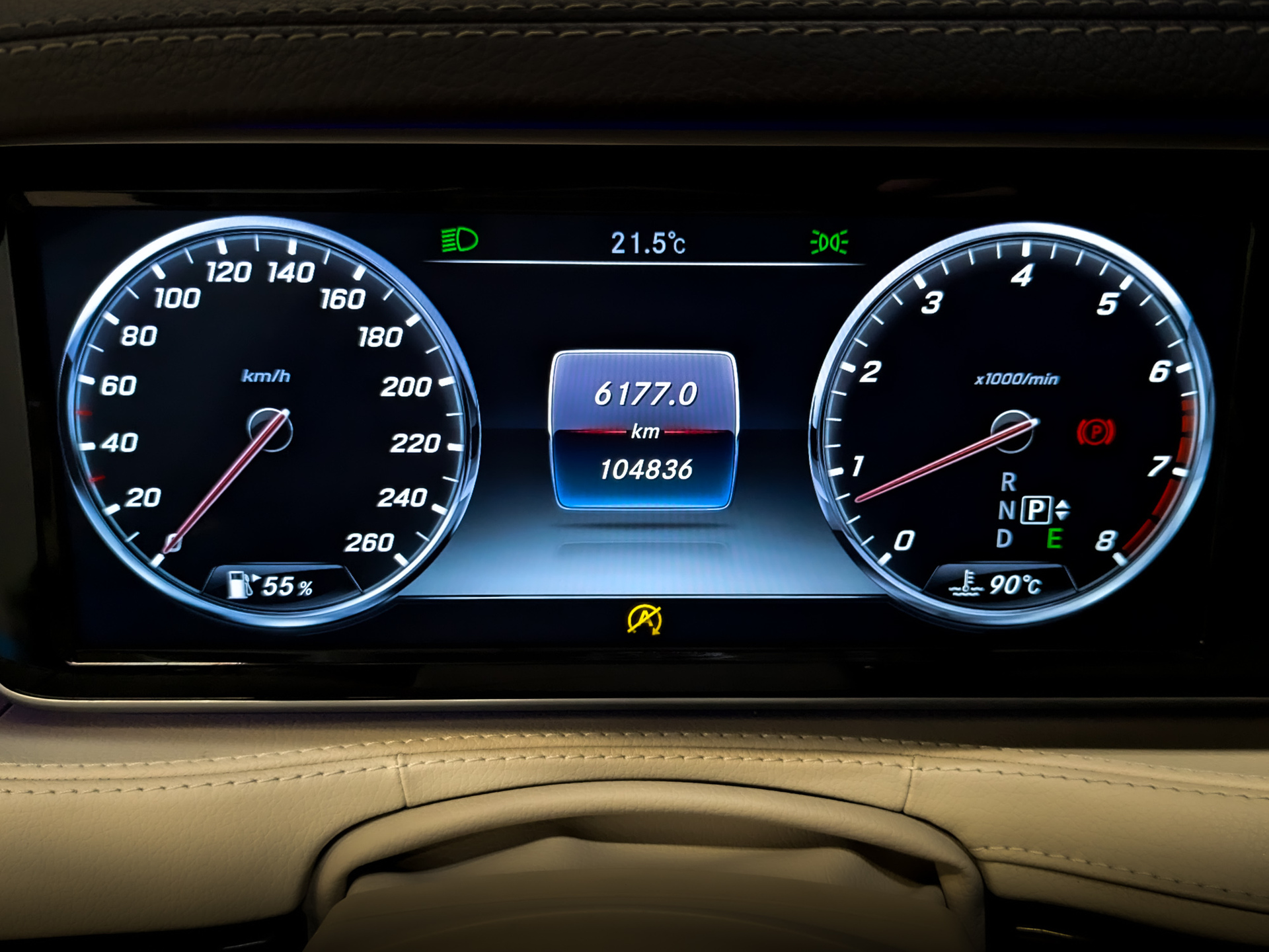 MERCEDES-BENZ S-Класс 4.70 (456 л.с), автомат, 2016, пробег 104 695 км