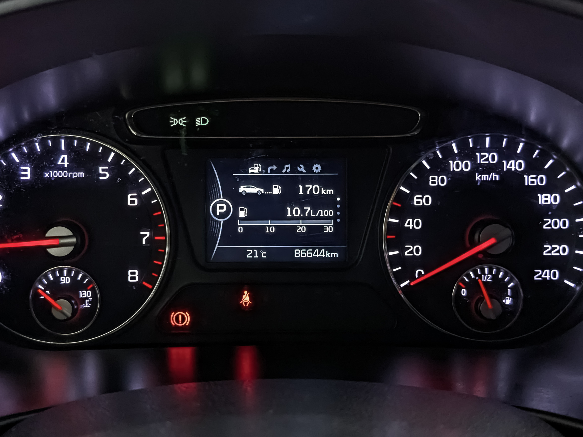 KIA Sorento Prime 2.40 (188 л.с), автомат, 2017, пробег 87 500 км