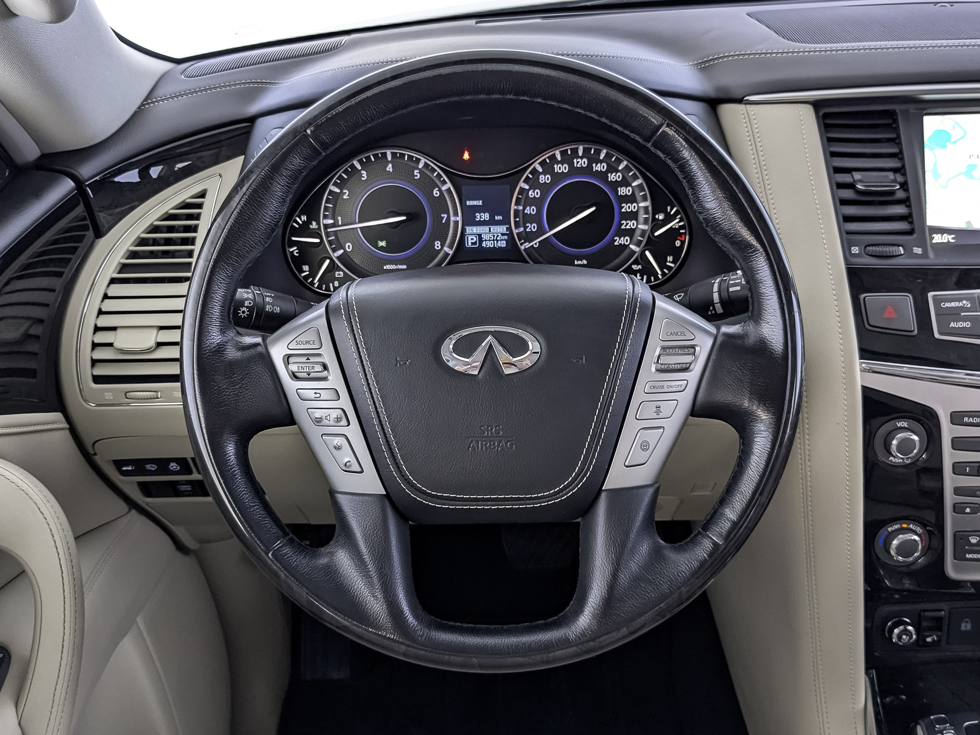 INFINITI QX80 5.60 (405 л.с), автомат, 2019, пробег 98 571 км