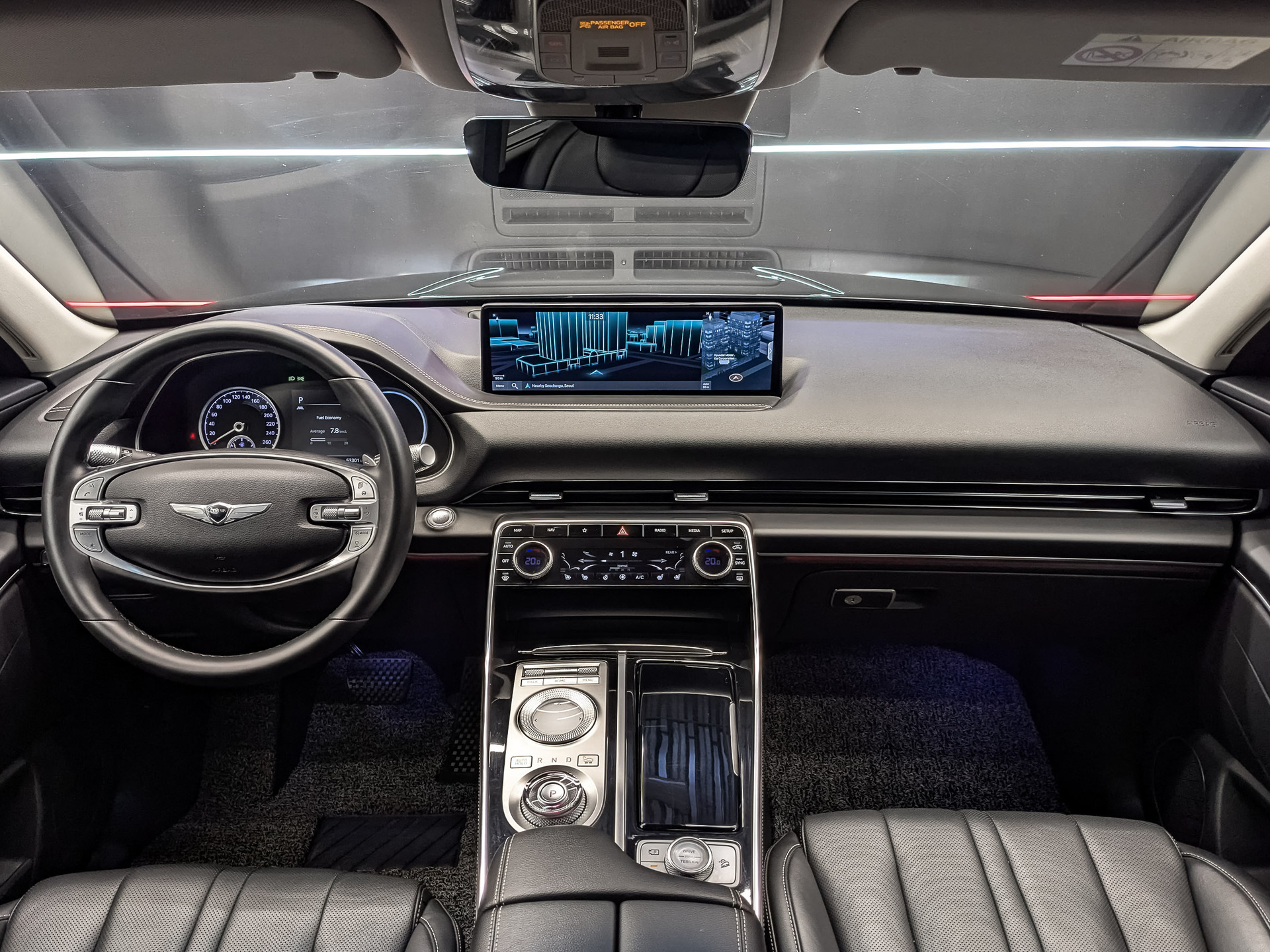 GENESIS GV80 3.00 (278 л.с), автомат, 2021, пробег 53 160 км