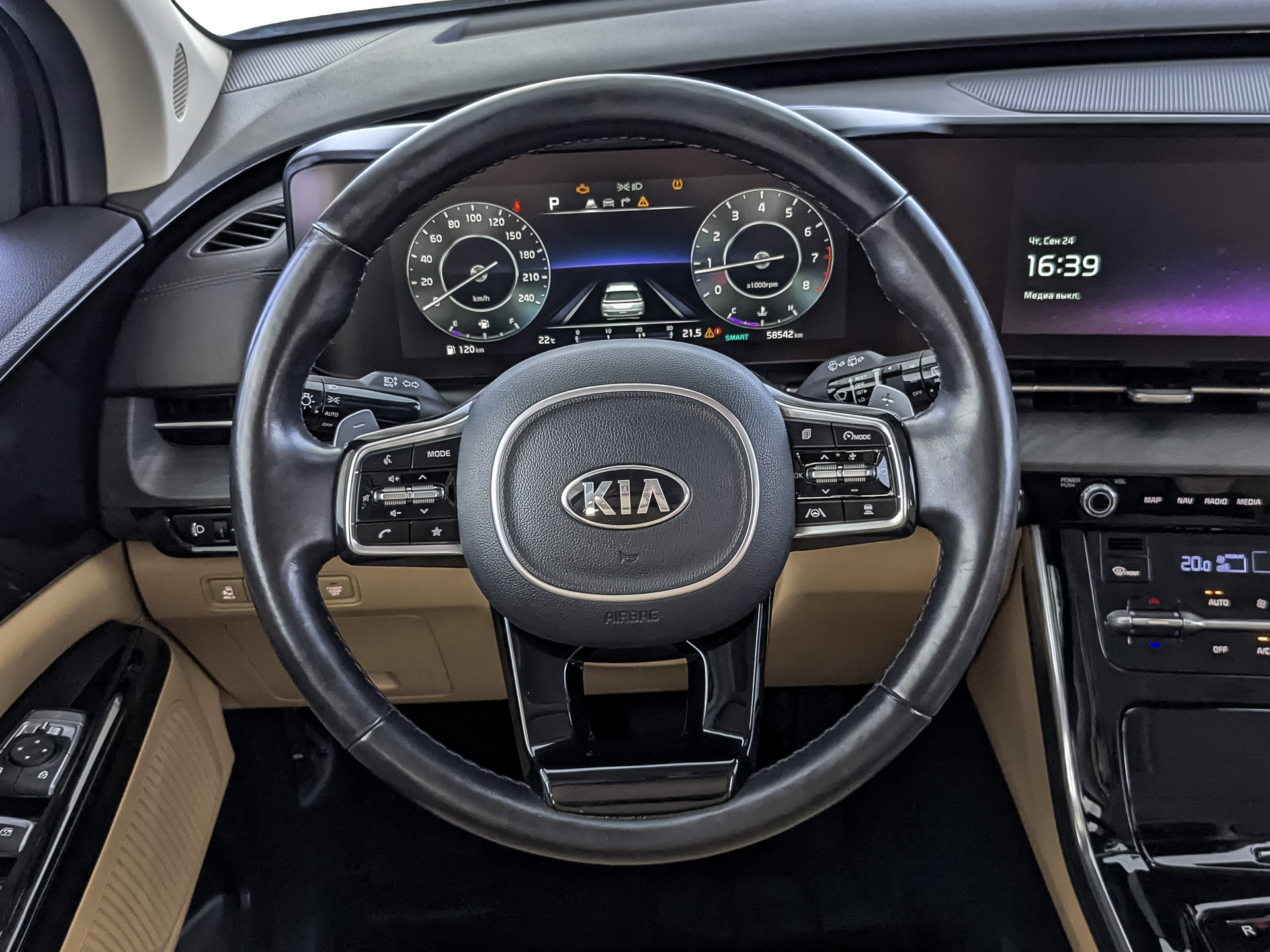 KIA Carnival 3.50 (249 л.с), автомат, 2021, пробег 59 000 км