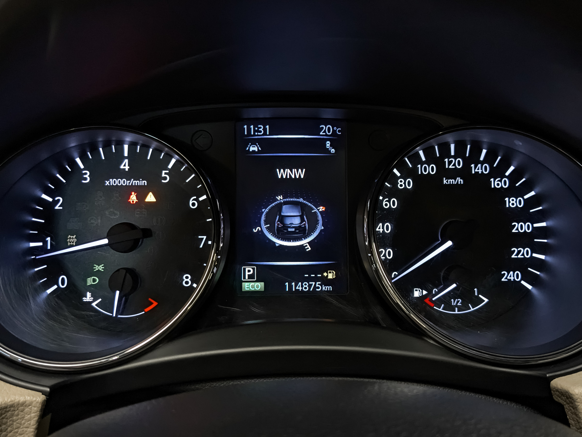 NISSAN X-Trail 2.50 (171 л.с), автомат, 2019, пробег 114 872 км