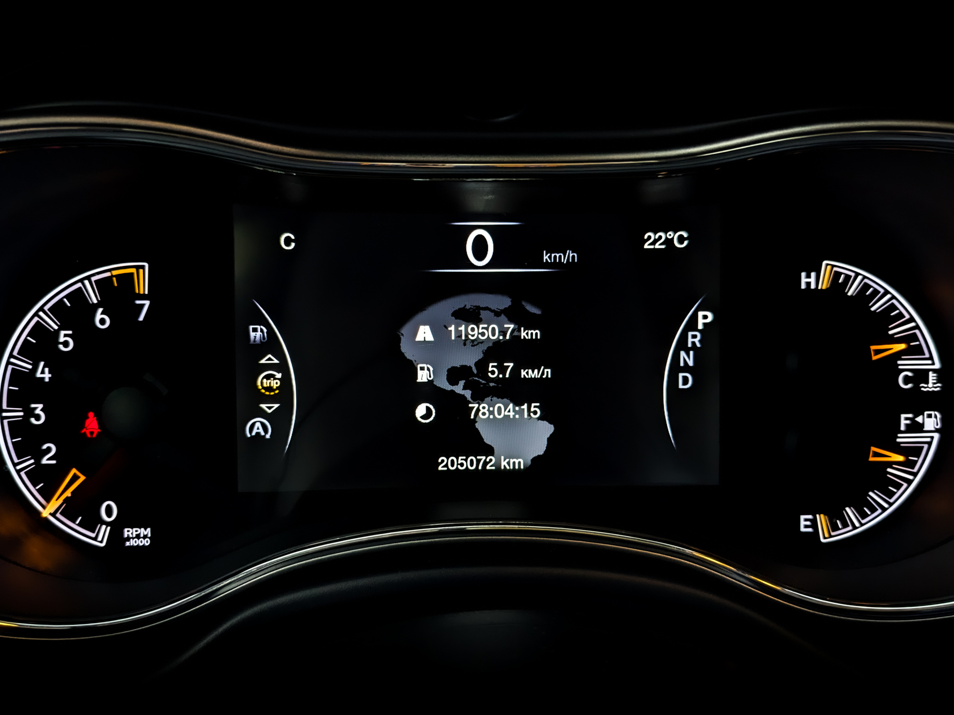 JEEP Grand Cherokee 3.60 (286 л.с), автомат, 2017, пробег 205 066 км