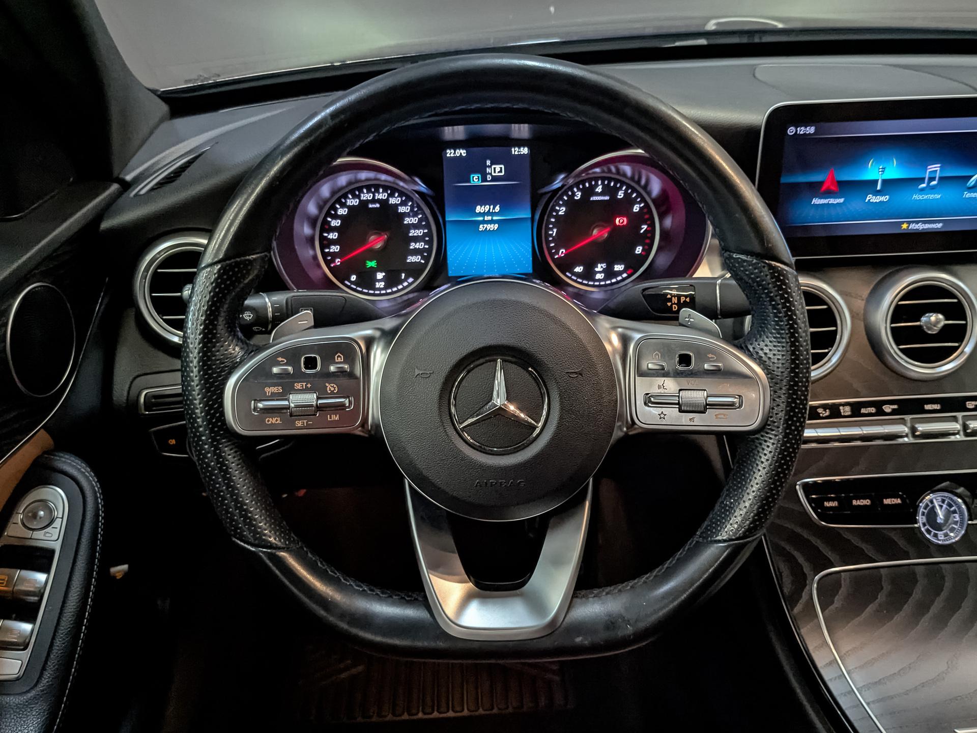 MERCEDES-BENZ C-Класс 2.00 (204 л.с), автомат, 2020, пробег 57 954 км