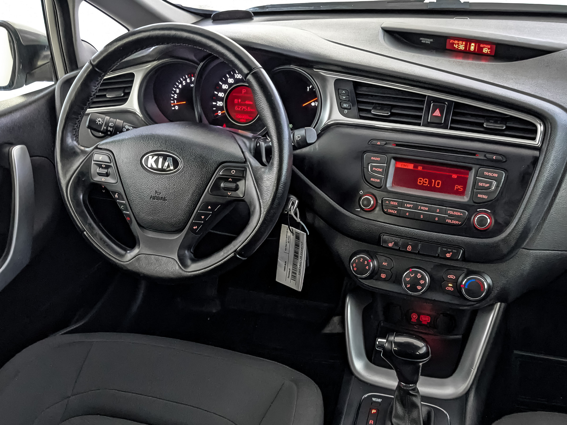 KIA Ceed 1.60 (130 л.с), автомат, 2017, пробег 100 294 км
