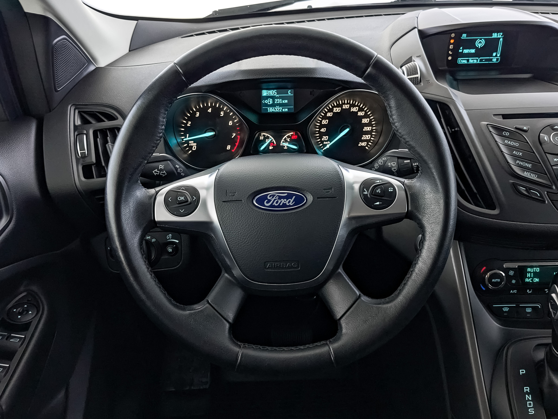FORD Kuga 2.50 (150 л.с), автомат, 2016, пробег 104 319 км