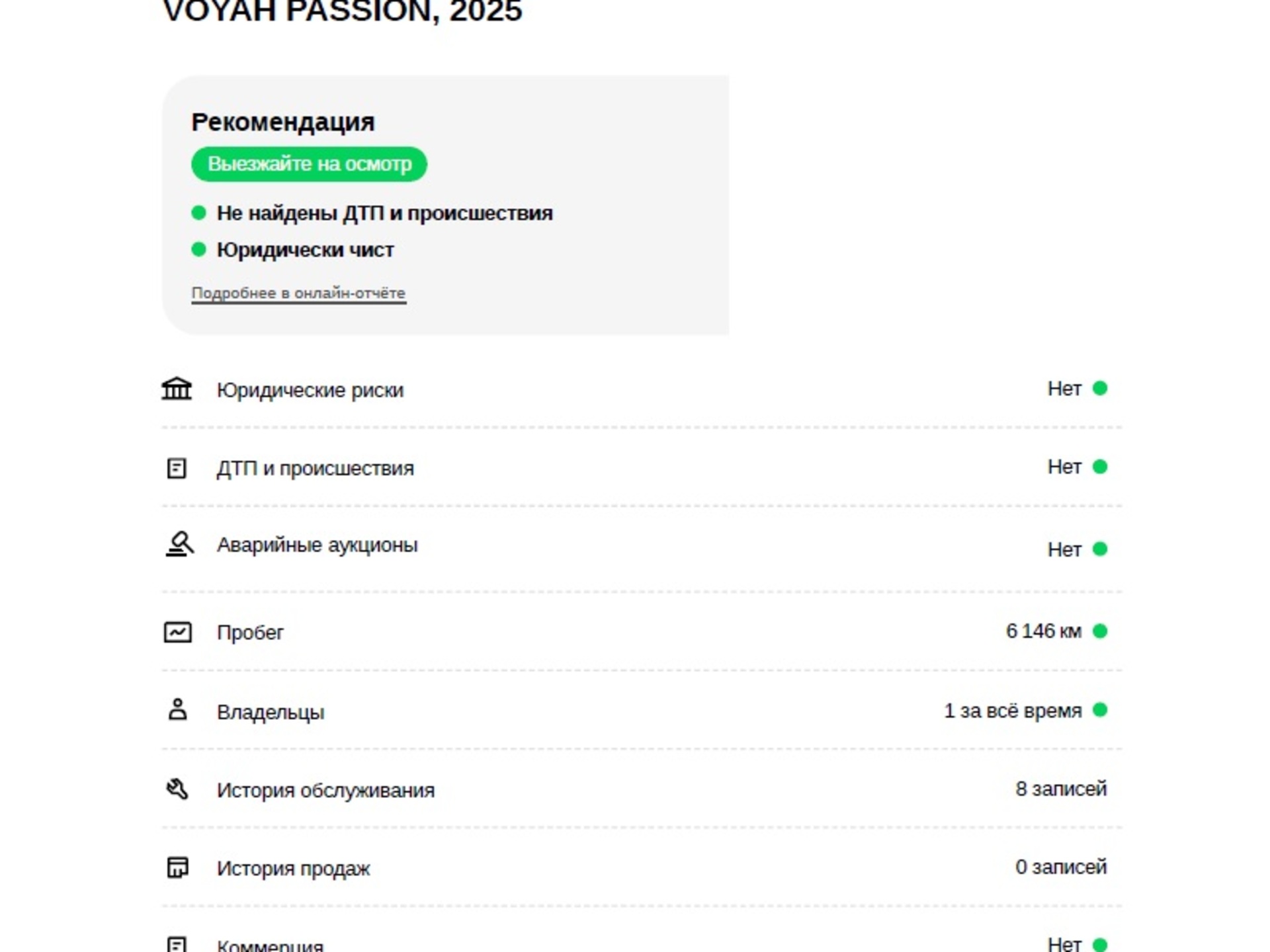 VOYAH Passion 1.50 (170 л.с), автомат, 2025, пробег 10 200 км