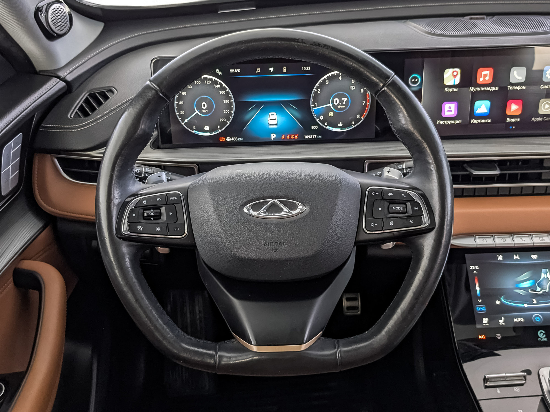 CHERY Tiggo 8 Pro 2.00 (197 л.с), автомат, 2022, пробег 109 315 км