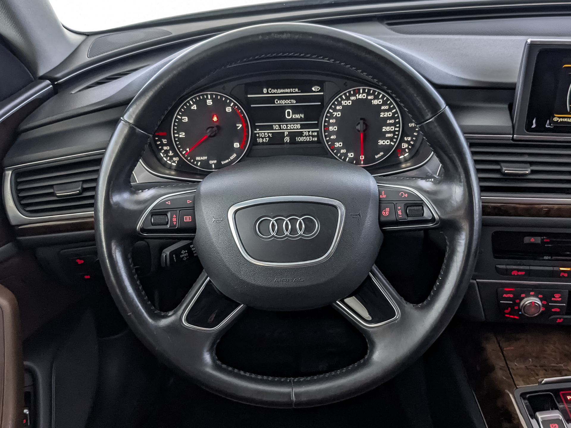 AUDI A6 1.80 (190 л.с), автомат, 2016, пробег 108 536 км